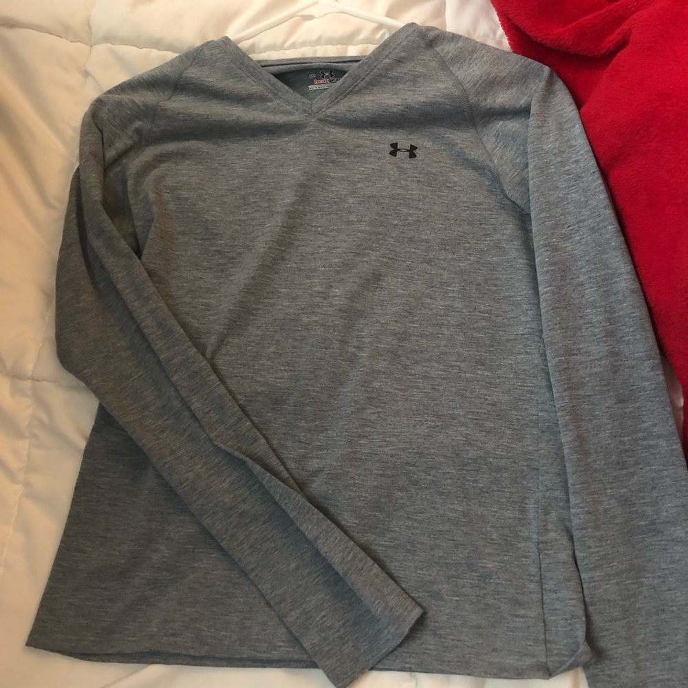 Grey under armor long sleeve